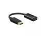 Preview: Adattatore DisplayPort 1.4 maschio a HDMI tipo A femmina, DP 1.4 a HDMI, 4K*2K@60Hz, 3D, nero, sacchetto DINIC, 0,10 m